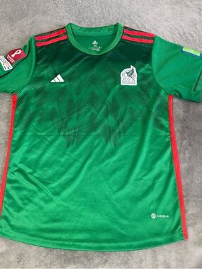 Soccer Football Jersey Mexico Adidas Fifa Green Mens Small